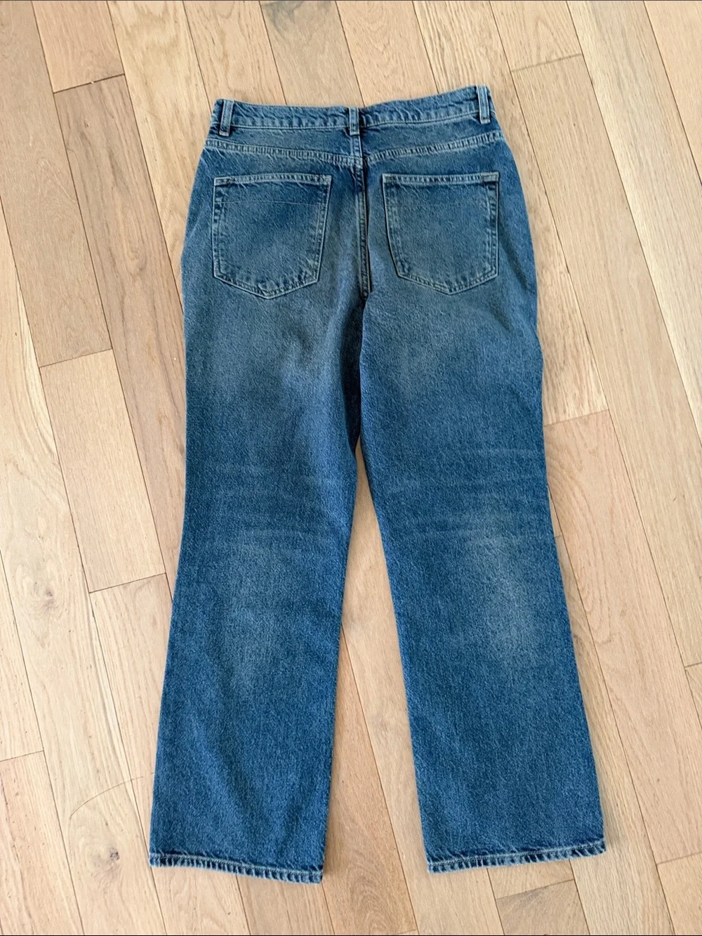 Free People Midwash Blue Straight-Leg Jeans